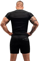 Sauna Shirt for Men Sweat Suit Compression T-Shirt Weight Loss Body Shaper Shirts for Workout Sports