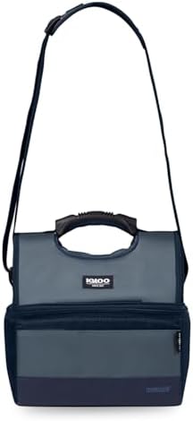 Soft Cooler Gripper Evergreen Eco Lunch Bag, 16-Can Dual Compartment Lunch Cooler, Insulated Lunch Box, Soft Sided Cooler Bag