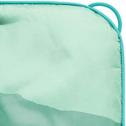Rumpl Original Puffy Blanket - Warm Puffy Camping Blanket, 100% Recycled Polyester Insulation, Lightweight, Packable, Water-Resistant, Outdoor Puffer Blanket, 52"x75", V2, Cascade Fade - Green