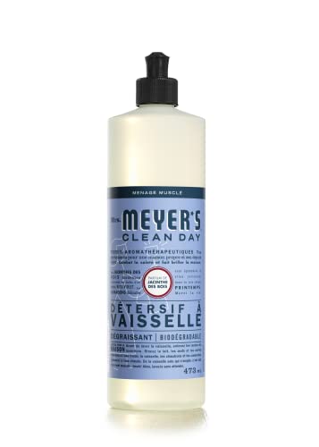 MRS. MEYER'S CLEAN DAY Liquid Dish Soap, Biodegradable Formula, Bluebell, 16 fl. oz - Pack of 3