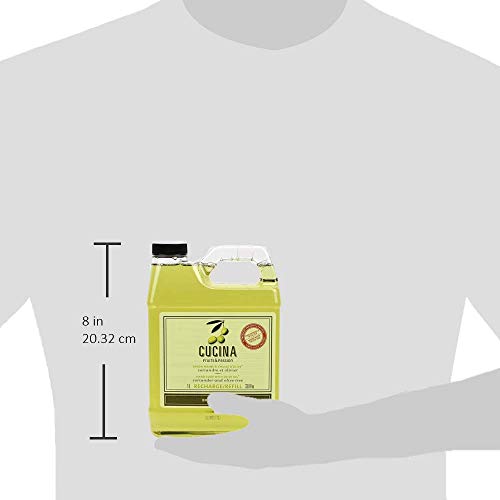 Cucina Purifying Hand Wash Refill, 33.8 Oz Plastic Jug (2, Coriander and Olive Tree)