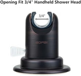 BOPai Vacuum Suction Cup Shower Head Holder, Adjustable 20 Degrees from The Wall - Oil Rubbed Bronze