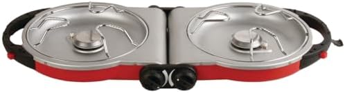 Coleman Fold ‘N Go 2-Burner Propane Stove, Dual Adjustable Burners with 20,000 BTUs of Power & InstaStart Ignition