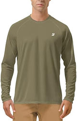 Roadbox Mens UPF 50+ UV Sun Protection Shirts Outdoor Long Sleeve SPF Rash Guard for Fishing Hiking Swimming Running