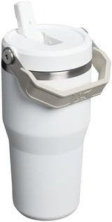 Stanley IceFlow 2.0 Flip Straw Tumbler with Handle 20 oz | Twist On Lid and Flip Up Straw | Leak Resistant Water Bottle | Insulated Stainless Steel | BPA-Free | Frost