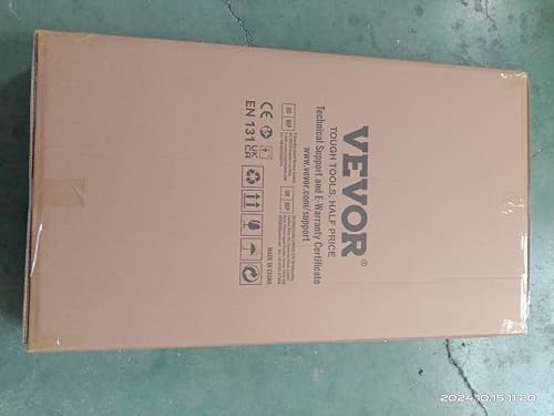 VEVOR Telescoping Ladder, 12.5 FT Aluminum One-Button Retraction Collapsible Extension Ladder, 375 LBS Capacity w/Non-Slip Feet, Portable Multi-Purpose Compact Ladder for Home, RV, Loft, ANSI Listed