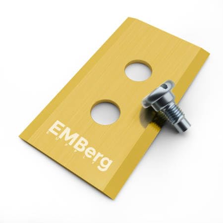 EMBerg Blades for Luba - Titanium Coated - 48 Blades (6 Sets) Robotic Lawn Mower Blade Compatible with Mammotion Endurance - Fits AWD 5000, 3000, 1000 - Replacement Blades for Superior Performance