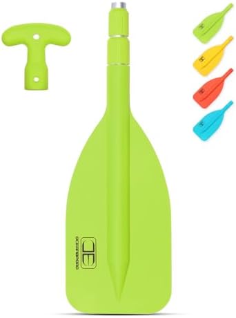 OCEANBROAD Telescoping Emergency Paddle 21''-42''/26''-54'' Aluminium Shaft for Kayaing Boating Canoeing River Tubing