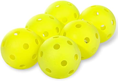 Franklin Sports Plastic Softballs - MLB - Includes 6 Balls for Batting Practice or Backyard Baseball Play - Replacement Balls – 90mm Official Baseball Size - Yellow