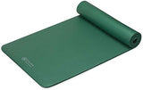 Gaiam Essentials Thick Yoga Mat Fitness & Exercise Mat with Easy-Cinch Yoga Mat Carrier Strap, 72"L x 24"W x 2/5 Inch Thick