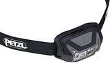 PETZL ACTIK Headlamp - Powerful 450 Lumen Light with Red Lighting, for Hiking, Climbing, Running, and Camping - Grey