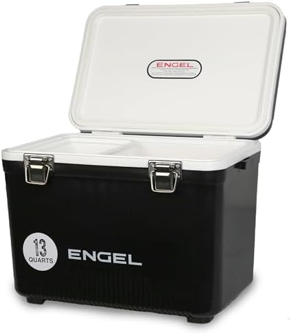 ENGEL 13qt Leak-Proof, Air Tight, Drybox Cooler and Small Hard Shell Lunchbox for Men and Women