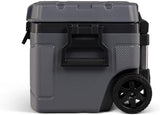Igloo Trailmate 52Qt Wheeled Cooler, Insulated Hard Shell Ice Chest, Carbonite