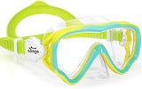 Seago Kids Swim Goggles Snorkel Diving Mask for Youth(5-15), Anti-Fog 180° Clear View