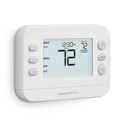 New! Honeywell Home Programmable Thermostat, Single-Stage, 1 Heat/1 Cool Compatibility, 5-2 Day Schedule, X2P, White, RTH20B