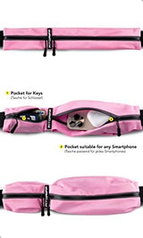 Fitgriff® Running Belt for Men & Women - Secure Jogging Pouch for Phone, Keys & Essentials - For All Cell Phones