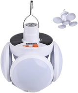 [1200 Lumens] Rechargeable Camping Lantern with Hook, IPX7 Waterproof LED Emergency Light - 1800mAh Battery, Solar/USB Charging, 5 Light Modes for Tent/Hiking/Hurricane