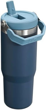 Stanley IceFlow Stainless Steel Tumbler - Vacuum Insulated Water Bottle for Home, Office or Car Reusable Cup with Straw Leak Resistant Flip Cold for 12 Hours or Iced for 2 Days, Navy, 30oz
