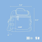 Coleman Pro 16-Can Premium Soft Cooler Lunchbox, Fully Insulated Lid & Body Stays Cold up to 30 Hours