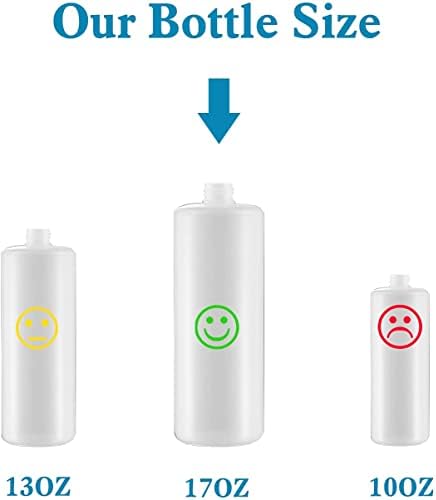 Built in Soap Dispenser for Kitchen Sink, Chrome Stainless Steel Countertop Pump Head (Plastic Inside), Dish Soap Hand Lotion Dispenser with Refillable 17OZ Bottle