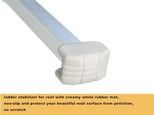 Ladder Stabilizer,Heavy Duty Aluminum Extended Ladder Accessory for Roof Gutter Cleaning Tools,Ladder Stand-Off Wing Span/Wall Ladder Hooks with Non-Slip Rubber Bottom pad.(Patent)