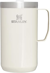 Stanley Stay-Hot Camp Mug 12 oz & 24 oz | Press Fit Drink Through Lid | Cup for Coffee, Tea and Drinks | Insulated Stainless Steel Coffee Mug | BPA-Free