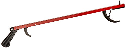 Sammons Preston Reacher, Red, 26 Inch, Grabber Reacher Tool, Lightweight Trash Picker Grabber & Garden Nabber, Handy Aluminum Picker Up Tool & Reaching Claw, Portable Reaching Assist & Dressing Tool