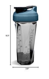 HELIMIX 2.0 Vortex Blender Shaker Bottle Holds upto 28oz | No Blending Ball or Whisk | USA Made | Portable Pre Workout Whey Protein Drink Shaker Cup | Mixes Cocktails Smoothies Shakes | Top Rack Safe