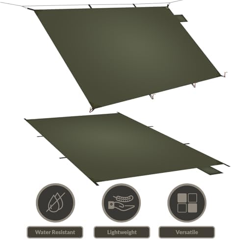 Onewind Tent Footprint, 4000mm Waterproof Rate PU Coating, 98" *55" Ultralight Camping Tarp Tent Floor Ground Sheet with Carry Bag for Backpacking, Hiking, Camping, Picnic, Ground