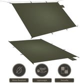 Onewind Tent Footprint, 4000mm Waterproof Rate PU Coating, 98" *55" Ultralight Camping Tarp Tent Floor Ground Sheet with Carry Bag for Backpacking, Hiking, Camping, Picnic, Ground