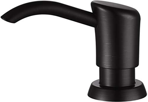 GAGALIFE Soap Dispenser for Kitchen Sink, ABS in Counter Soap Dispenser(Oil Rubbed Bronze), with 17 Ounce Large Pet Soap Bottle, Refill from The Top, Venetian Bronze