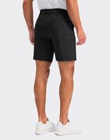 Pudolla Men's Casual Shorts 7 Inch Golf Shorts Stretch Dress Work Shorts for Men with 4 Pockets Quick Dry Lightweight