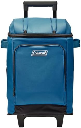 Coleman 42-Can Wheeled Soft Cooler, Leak-Proof Portable Insulated Chiller with 12+ Hour Ice Retention, Made with Recycled Materials