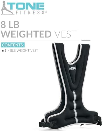 Tone Fitness Weighted Vest | 8lb or 12lb | Multiple Options