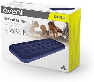 RAPTAVIS Single Size Air Mattress Inflatable Bed, Blow Up Mattress Camping Sleeping Pad