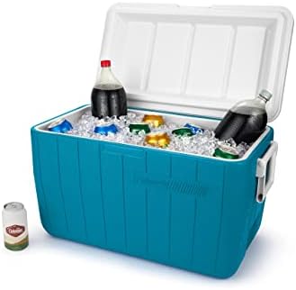 Coleman Chiller 48qt Insulated Portable Cooler with Ice Retention & Heavy-Duty Handles, Made in USA