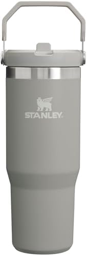 Stanley IceFlow Stainless Steel Tumbler - Vacuum Insulated Water Bottle for Home, Office or Car Reusable Cup with Straw Leak Resistant Flip Cold for 12 Hours or Iced for 2 Days, Ash, 30OZ