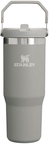 Stanley IceFlow Stainless Steel Tumbler - Vacuum Insulated Water Bottle for Home, Office or Car Reusable Cup with Straw Leak Resistant Flip Cold for 12 Hours or Iced for 2 Days, Ash, 30OZ