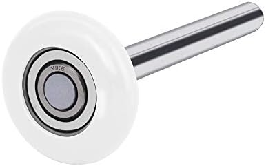 XiKe 10 Pack White 2" Nylon Garage Door Roller 4" Stem, Quiet/Durable and High Load, Use 6200-2RS Double Seals Precision Bearings.