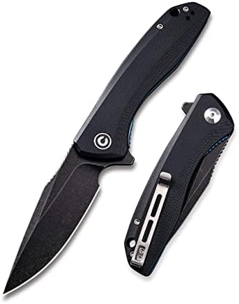 CIVIVI Folding Pocket Knife Baklash C801H (Double Black)