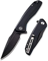 CIVIVI Folding Pocket Knife Baklash C801H (Double Black)