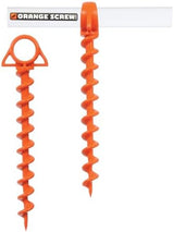 Ultimate Ground Anchors: Heavy Duty Screw-in Tent Stakes for High Wind, Sand, Canopies, and Camping - Made in USA, 100% Recycled, Included T-Grip Tool - (Large, 2 Pack)