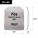 North Gym Adjustable Weighted Vest/Incl. 2 Innovative Moulded Weights for Best fit / 14lbs / 20lbs/ 30lbs/ 40lbs (Black 40lbs)
