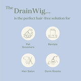 DrainWig Shower Drain Hair Catcher – Disposable Silver Flower (4-Pack) – No-Touch Hair Removal for Flat Shower Drains – As Seen on Shark Tank