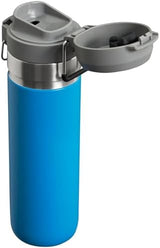 Stanley Quick Flip GO Water Bottle 24 oz | Push Button Lid | Leakproof and Packable for Travel and Sports | Insulated Stainless Steel | BPA-Free | Azure