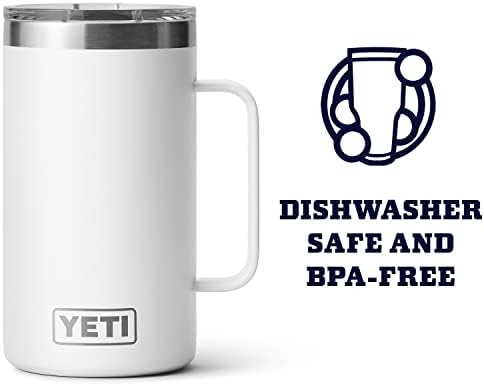 YETI Rambler 24 oz Mug, Vacuum Insulated, Stainless Steel with MagSlider Lid