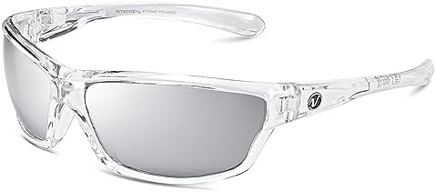 Nitrogen Polarized Wrap Around Sport Sunglasses for Men Women UV400 Protection Sun Glasses