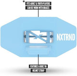 Nxtrnd Two Football Mouth Guard, Football Mouthpiece with Strap, Fits Adult & Youth (Columbia Blue)