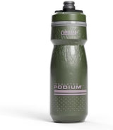 CamelBak Podium Chill Insulated 21oz Bike Water Bottle - Easy Squeeze Bottle - Fits Most Bike Cages, Deep Fern