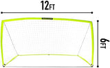 Franklin Sports Blackhawk Backyard Soccer Goal - Portable Pop Up Soccer Nets - Youth + Adult Folding Indoor + Outdoor Goals - Multiple Sizes + Colors - Perfect for Games + Practice
